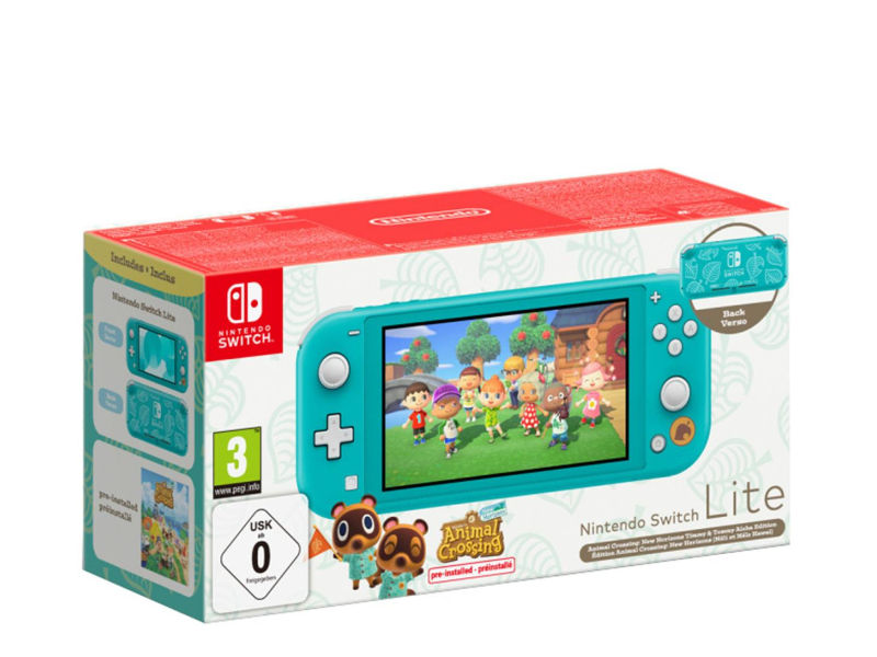 Nintendo Switch Lite Turquoise Animal Cros.Ed.pre